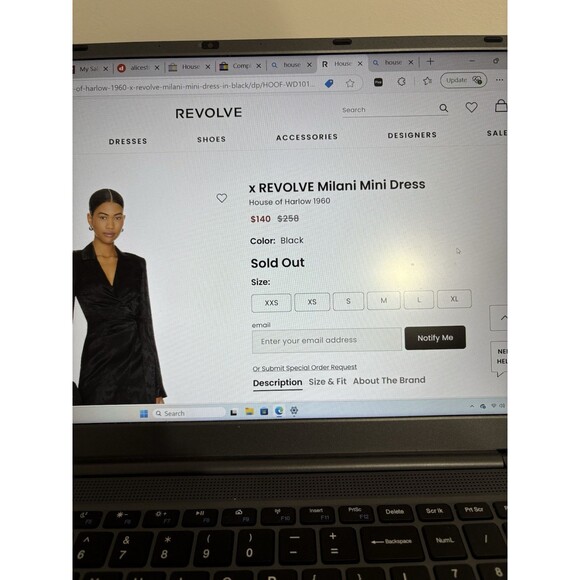 House of Harlow 1960 Black Mini Dress - Picture 5 of 16